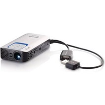 필립스 picopix ppx2340 포켓 프로젝터 dlp대비 1500:1 640 x 360 픽셀 40안시 루멘 USB 2.0