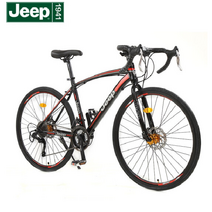 지프 Jeep 산악자전거 미니벨로 MTB 자전거 26 인치 21/24/27단, 21단 커브 백 블랙