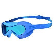 Arena 스파이더 Swimming 마스크 주니어 원 사이즈 투명 / 노란색 라이트 블루, Lightblue/Blue/Blue