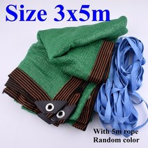 원터치 그늘막 글램핑 텐트 4인용 자외선 차단 HDPE 녹색 태양 차양 그물 야외 정원 쉼터 캐노피 다육 식물 전망대 발코니 그늘 천, [09] 3x5m