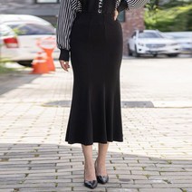 모슬린 엄마옷 면밴딩 슬림핏 스커트 ESK209050 마담 미시옷 중년여성의류 빅사이즈 50대 60대여성옷