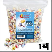 (미국) 그레이트서프라이즈 스마티스 더블롤리 롤리팝 막대사탕 약 1.3kg 1팩 A Great Surprise Smarties Lollipops
