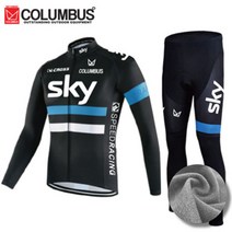 콜럼버스 동계 겨울 기모 자전거의류 라이딩복 싸이클복 상하의 세트