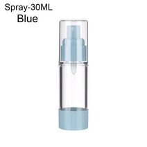 아스케이지 15/30/50ml 리필 병 투명 진공 스프레이 향수 원자로 로션 화장품 용기 여행 액세서리, 09 blue-Spray-30ML