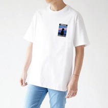 스타토리 남녀공용 로맨틱 오버핏 반팔 티셔츠