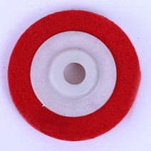 대리석연마100mm 나일론 섬유 연마 휠 부직포 디스크 금속 세라믹 대리석 목재 공예용, 01 빨간_02 9P