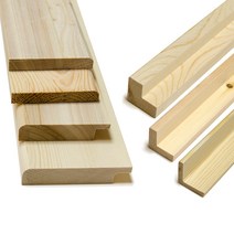 아이베란다 원목 몰딩모음 허리몰딩 걸레받이 삼나무 소나무, 7. L자몰딩(두께7mm) 35x35x1800mm