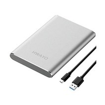 HWAYO 750GB휴대용 외장 하드 드라이브 USB 3.1 Gen 1 타입 C Slim 2.5