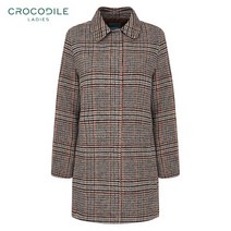 [TAG가 399 000원] [크로커다일레이디] CL0WCT104_핸드메이드 히든스냅 체크 코트