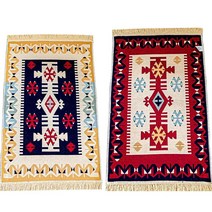 KERKI Shirvan Kilim 러너 러그 2 x 81.4cm6.5 2피트 양면 2개 다용도 사용 가능 세탁기 발 통행량이 많은 지역에 적합한 내구성 USA 미국