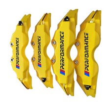 캘리퍼커버 브레이크튜닝 고성능 스티커가 있는 ABS 플라스틱 디스크 브레이크 캘리퍼 커버 L/M/S E49 f30 f34 e46 e39 e60 e90 e70 e71 x5 x6 X3, [05] Yellow, [05] 2 pcs size S