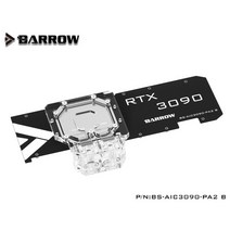 Barrow 3090 GPU 블록 전체 커버 그래픽 카드 수냉 ZOTAC RTX TQ OC BS-AIC3090-PA2, [01] Just backplate, 01 Just Backplate