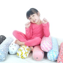 핑키하우스 순면 유아 주니어 아기 바디필로우 죽부인 롱쿠션 안고자는베개, 03.도트미키 블루(유아용)