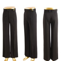 남성 스트라이프 바지 댄스복 라틴 사교 모던 남성 댄스복 6Z751