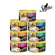 쉬바 고양이캔 85G 습식사료, 12개, 참치 슬라이스와 그레이비소스 85G