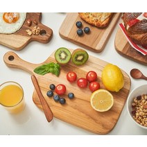 플레이팅 빵 다과 치즈 초밥 스시 피자 회 서빙 티크나무 접시겸용 도마