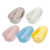 오케이베이비 온다베이비 아기욕조0개월~/초경량/퀵배수/온도계스티커, 옐로우