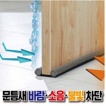 우풍 외풍 위풍 냉기 차단 문풍지 문틈 문틀 바람 막이 단열 방문 틈새 소음 빛 차단 발끼임 방지 1+1, 화이트 1+1