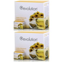 레볼루션 골든 카모마일 허브티 30티백 2팩 Revolution Tea