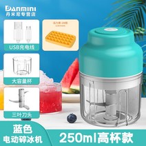가정용 전동 빙수기 팥빙수 아이스슬러쉬 스무디 과일쥬스 제조기 얼음갈기, 블루 250ML+ 제빙기