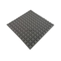 12 팩 300x300x25mm 피라미드 흡음 폼 난연성 스튜디오 방음 보호 스폰지 흡음 패널 고밀도, 회색