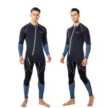 머맨슈트 습식잠수복 모자 조끼 Fundivers-남성용 3mm 네오프렌 잠수복 스쿠버 다이빙 슈트 카약 서핑 표, 03 Grey_01 S