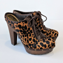 [샘에델만 레오파드 클로그 플랫폼힐] Sam Edelman Leopard Clog Platform heels/클로그힐/13CM킬힐/레오파드힐/송치힐/호피무늬힐/송치샌들/가보시힐