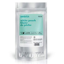 DAVIDsTEA White Peach Loose Leaf Tea Premium White Tea with Peaches and Cream Perfect for Hot and, 1