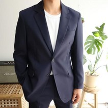 네스티나이스 네이비 하객스타일 스판 캐주얼수트 4size