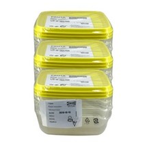 이케아 프루타 식품용기 3입(14x14x6cm) 3개