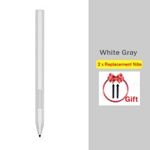 Microsoft Surface Pro 7 용 스타일러스 펜 HP Pavilion ENVY X360 ASUS Tablet USB 마그네틱 터치 서피스 노트북 북 스튜디오, [01] Silver