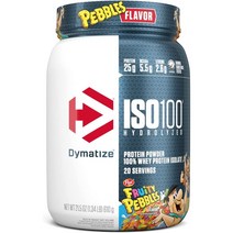 다이마타이즈 ISO100 프로틴 프루티 페블스 610g Dymatize ISO100 Hyd, 상품선택, 1개