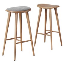나무의자 아일랜드 원목 식탁 75높이, 블랙+그린 벨벳(75cm)