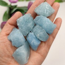 정원석 랜덤 천연 아쿠아 마린 원석 크리스탈 석영 바위 소장용 미네랄 표본 거친 보석 홈 데코 선물, 옵 션 1개 2-3센치Random (품번