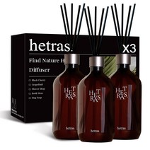 헤트라스 프리미엄 대용량 디퓨저 선물세트, 허그 솝, 500ml, 3개