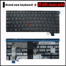 키보드 수리 축 키캡 스위치 부품 청축 레노버 씽크패드 T460S T470S S2 2ND GEN 13 RU SP UK 레이아웃 00UR367 01ER881, 10.UK with mouse point