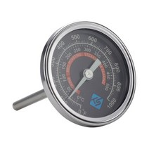 고기온도계 0-1000 ℉ (500 ℃) 숯불 로스터 후드 뚜껑 용 바베큐 그릴 침 구덩이 스모커 온도계 야간 발, 01 Thermometer