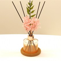 퐁텐느 수국 디퓨저+향200ml, 클린코튼, 핑크수국