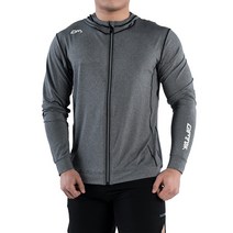 GYMMOOK 소프트 기능성 후드집업 그레이 남자 헬스집업