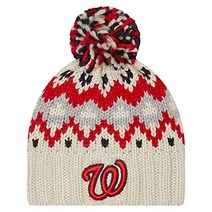 뉴에라 mlb모자 워싱턴 내셔널스 New Era Women Washington Nationals Frost Knit Beanie Hat