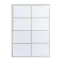 블루마토 PP 사각 라벨2 스티커 흰색 10p, D, 15개