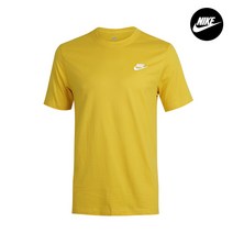 나이키 NSW 클럽 남자 여성 반팔티셔츠 옐로우 AR4997-709