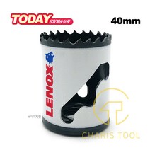 레녹스 바이메탈 홀쏘 40mm (3002525L) 홀커터 홀컷터 홀캇타 목공용 철공용 T3홀쏘 LENOX USA 카리스툴, 1개