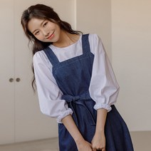 머디 볼륨퍼프 코튼블라우스