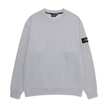 내셔널지오그래픽 N214USW901 스탠다드 벨룩스 세미 오버핏 맨투맨 티셔츠 네이비 PEONY