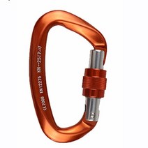 한라산 등반 악세사리 25kn 등산 동굴 탐험 암벽 등반 carabiner d 형 안전, 노랑