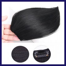 남자 부분가발 자연스러운 인모 엠자커버 붙임머리 똑딱핀형태 머리숱보충 스타일링, LD-1073 남자앞머리가발_다크브라운_onesize