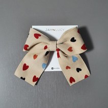 제이앤루시 하트 골덴 여아머리핀 유아 아동 헤어핀