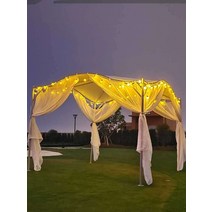 테라스파고라 디자인파고라 조립식원두막 마당꾸미기, 3.5×3.5m +커튼
