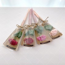 둥둥플라워 비누꽃 한송이 꽃다발 입학식 졸업식 수료식 시상식 행사 꽃선물, 인디핑크 카네이션